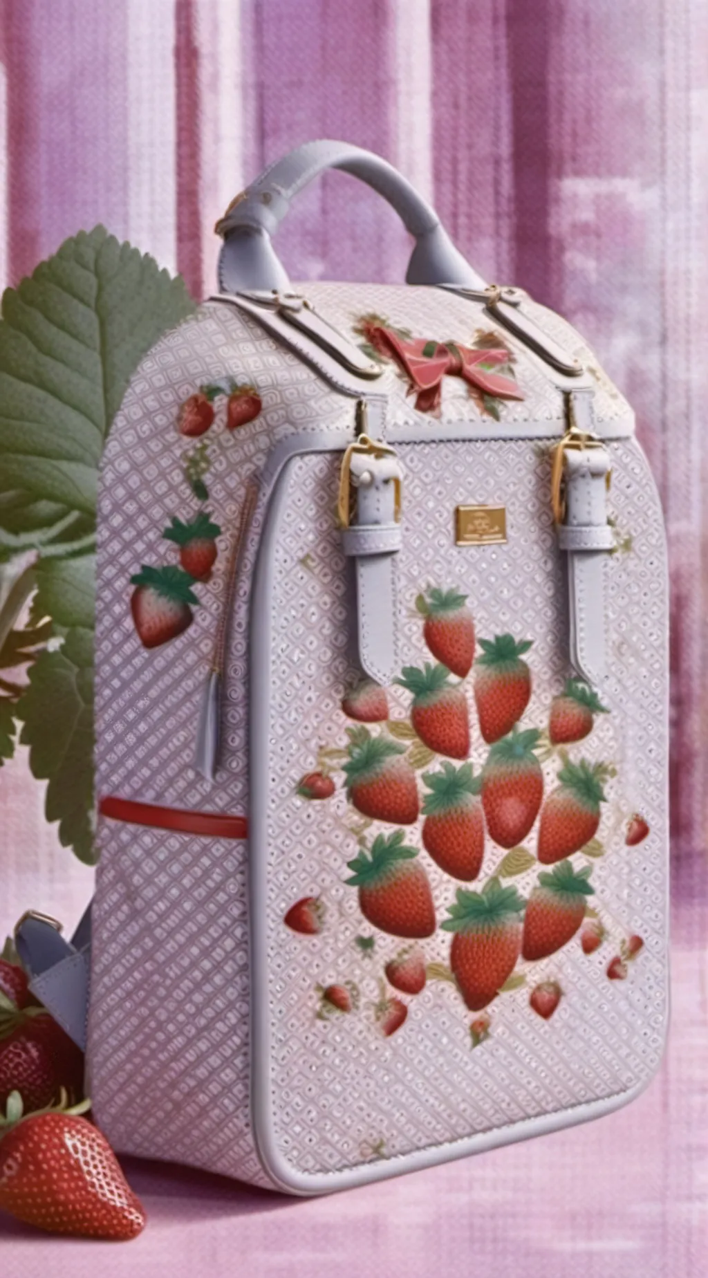 ai character: Sweet strawberry~ background