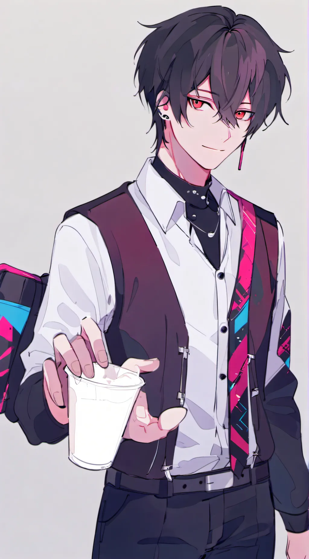 ai character: Leon  background