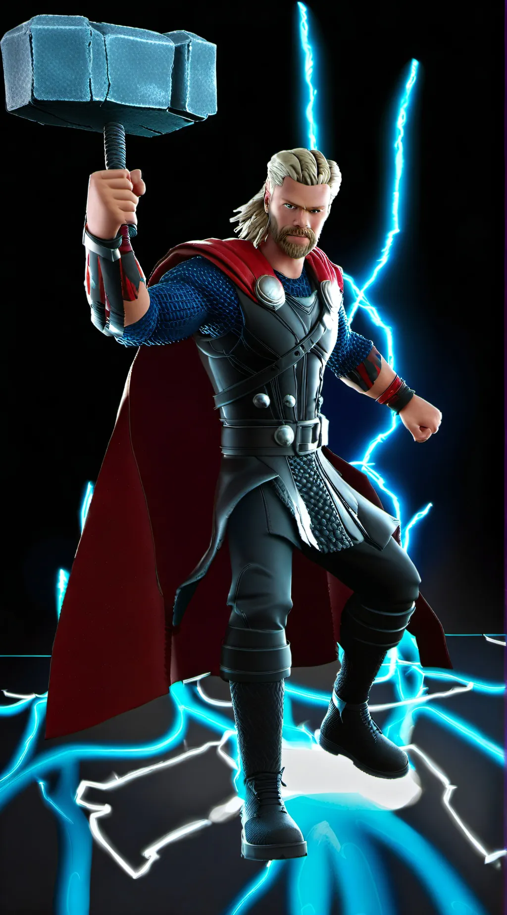ai character: Thor fortnite background