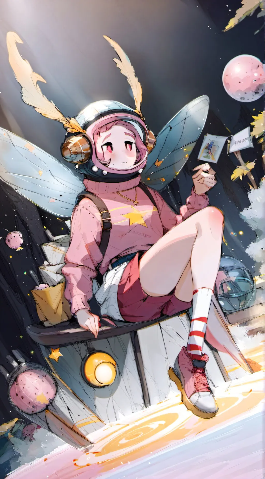 ai character: LightBlox background