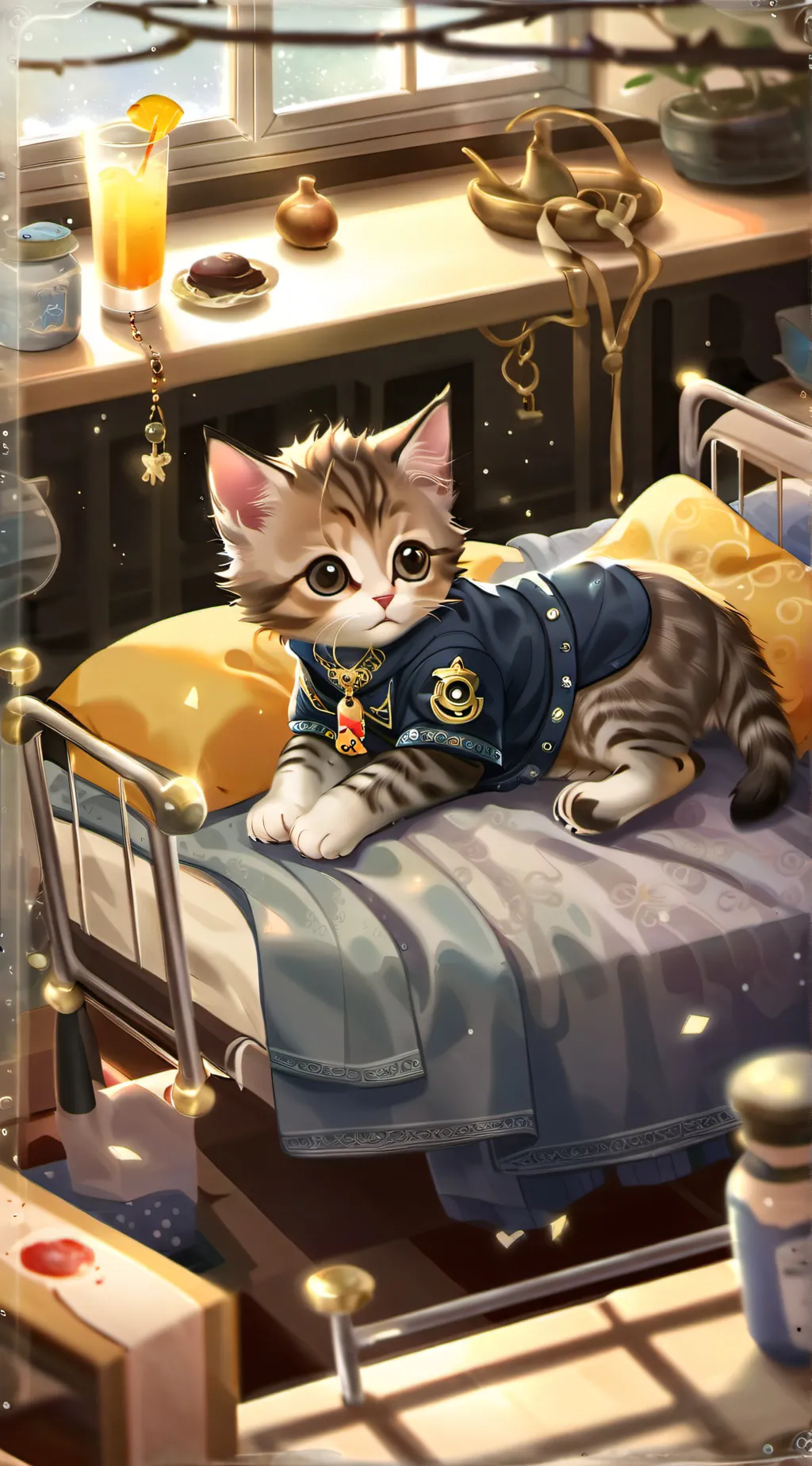 ai character: HASHIRA SLEEPOVER background