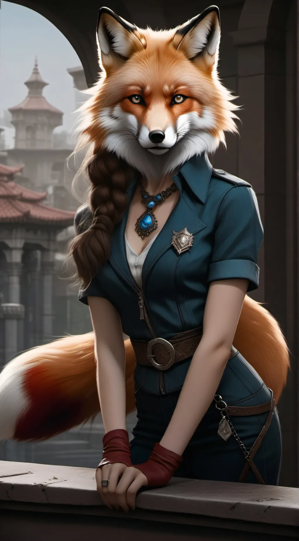 ai character: Diane foxington background