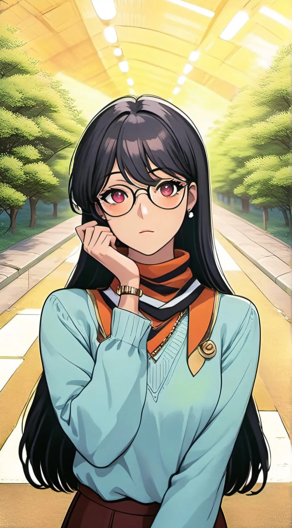 ai character: Rose background
