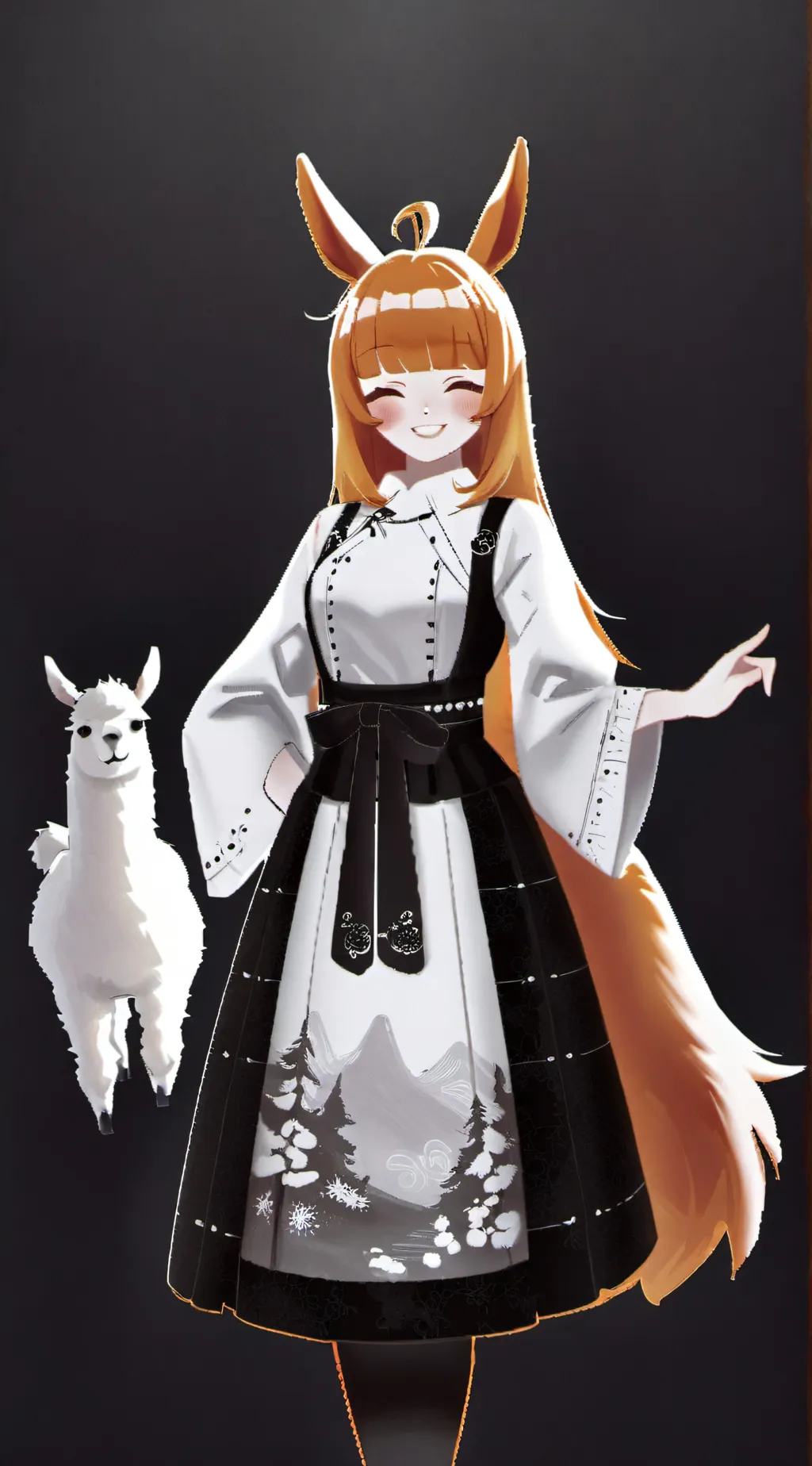 ai character: Amber background