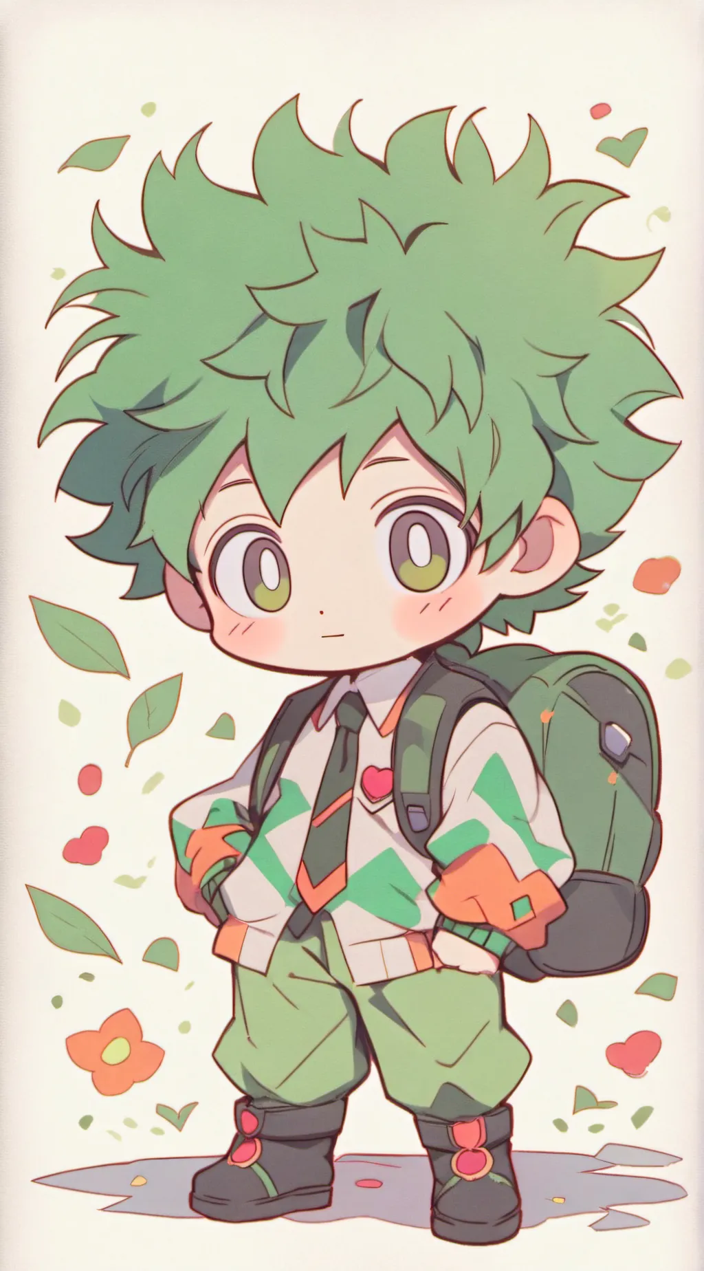 ai character: deku background