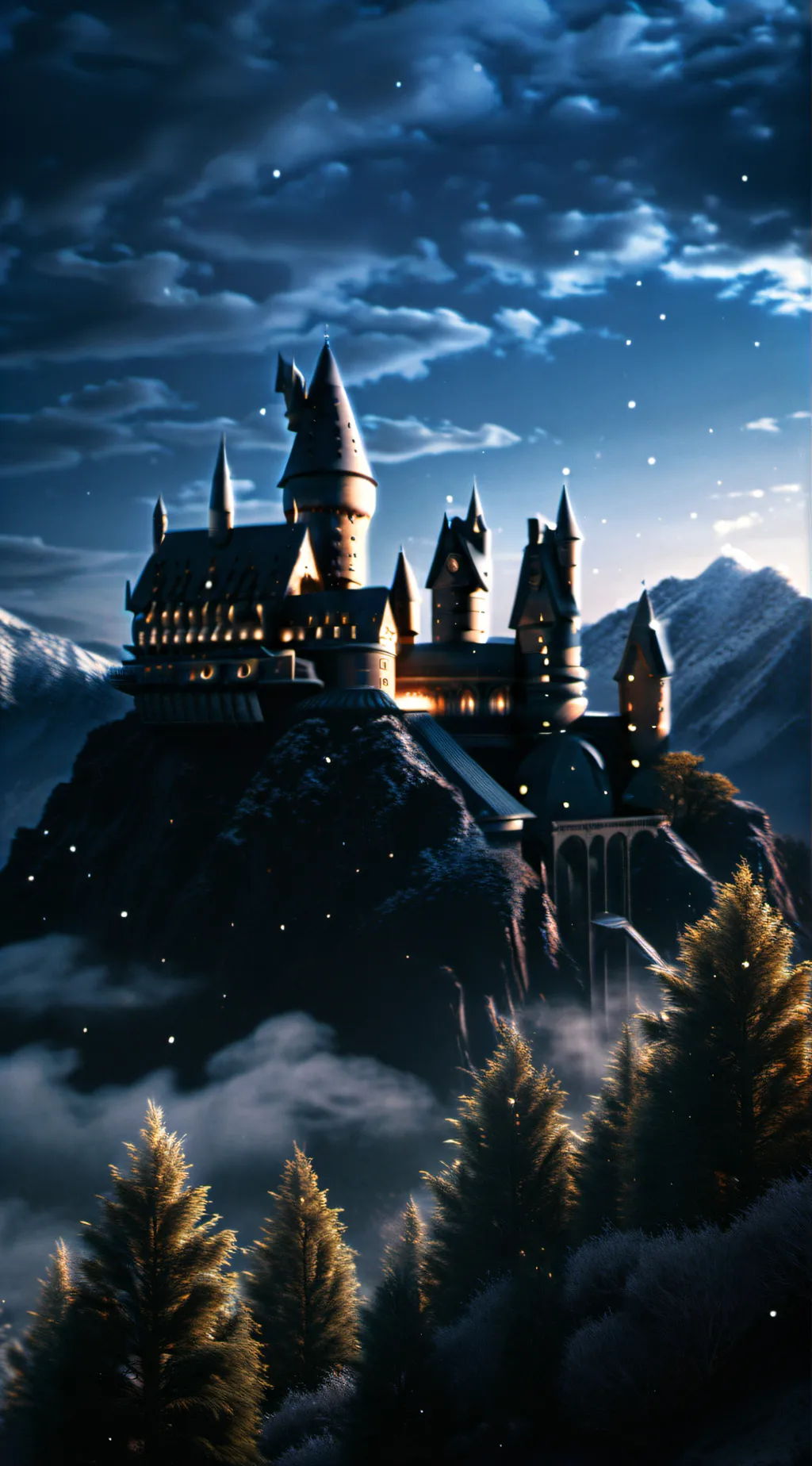 ai character: Hogwarts background