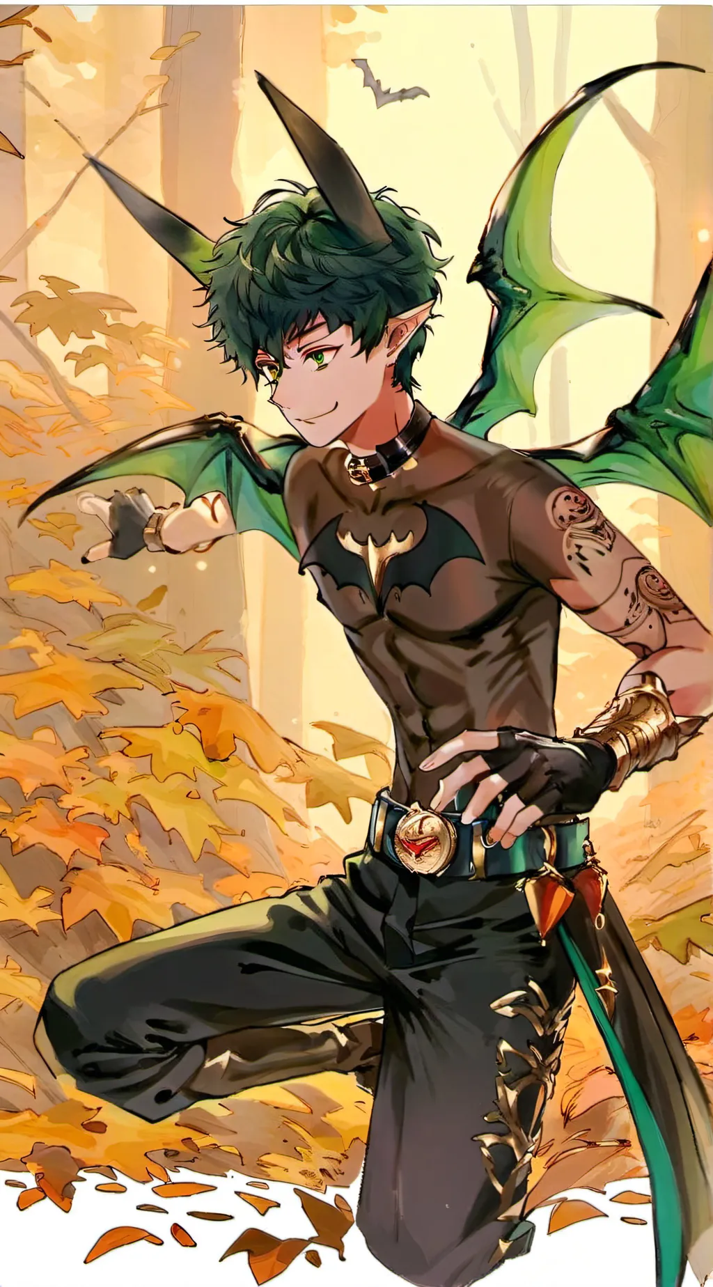 ai character: Incubus Midoriya background