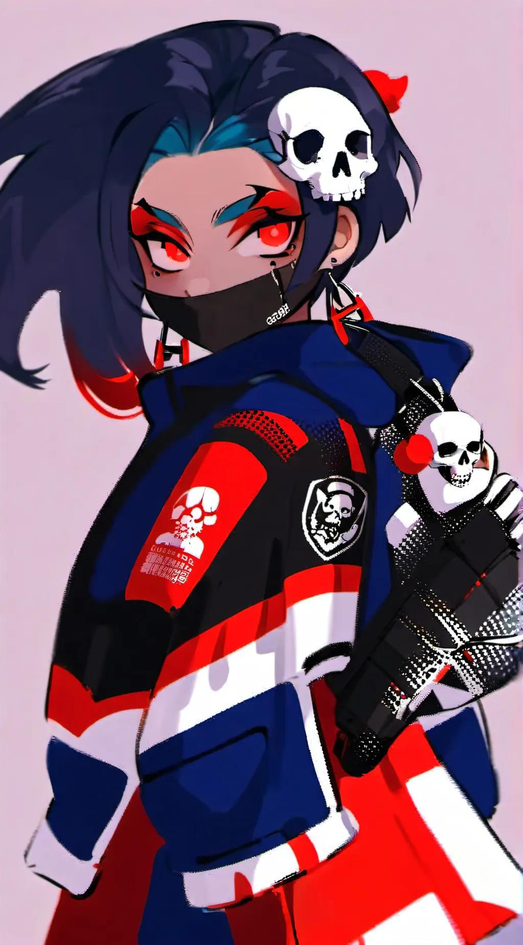 ai character: V tower. background
