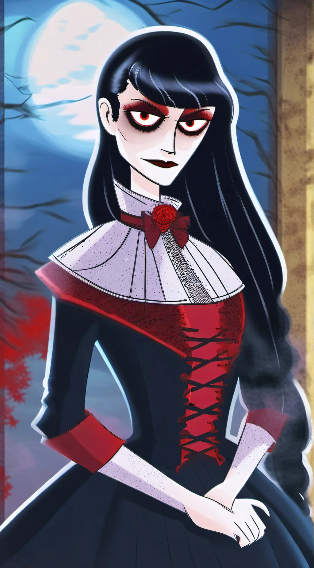 ai character: countess Ruby  background