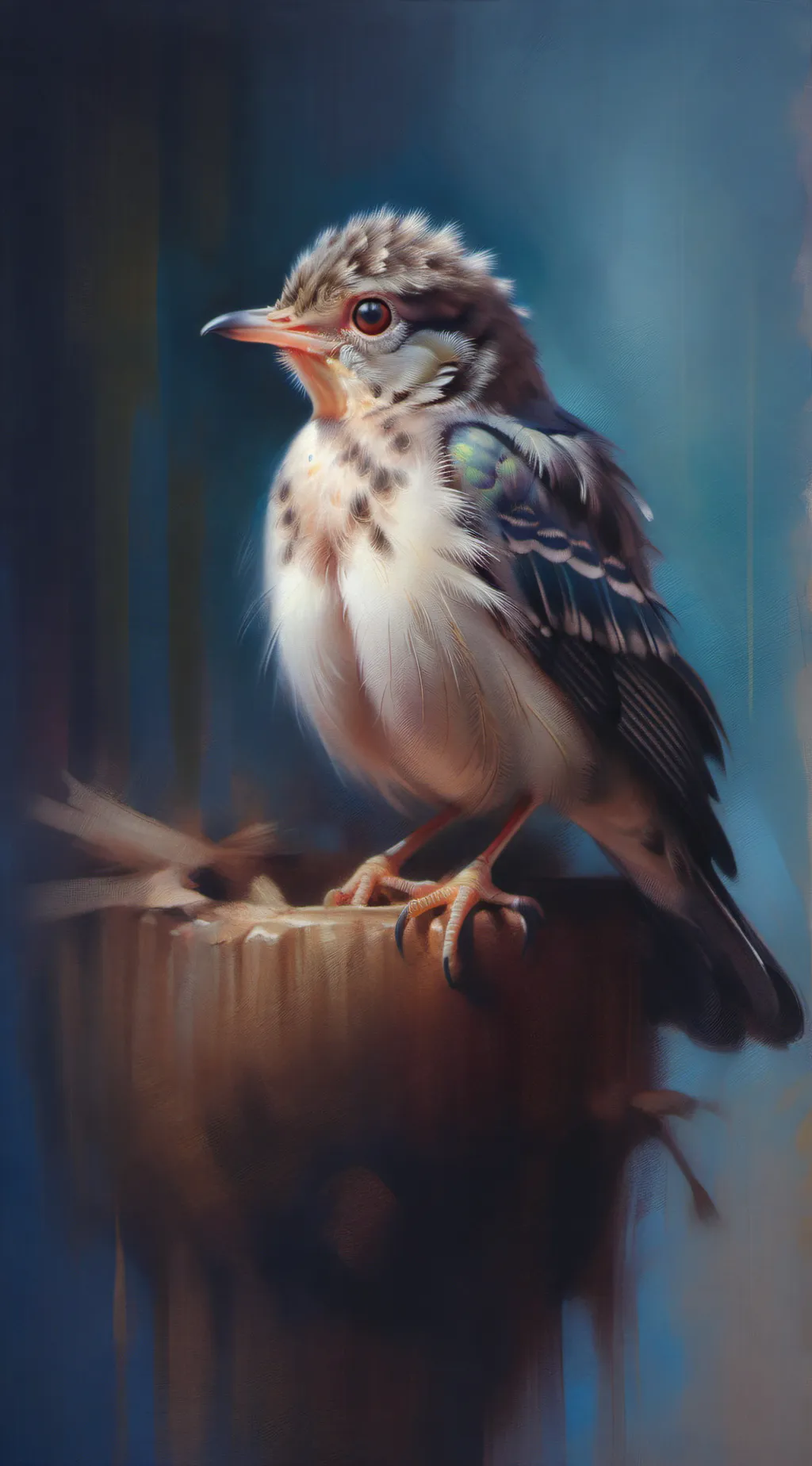 ai character: Cuckoo chick background