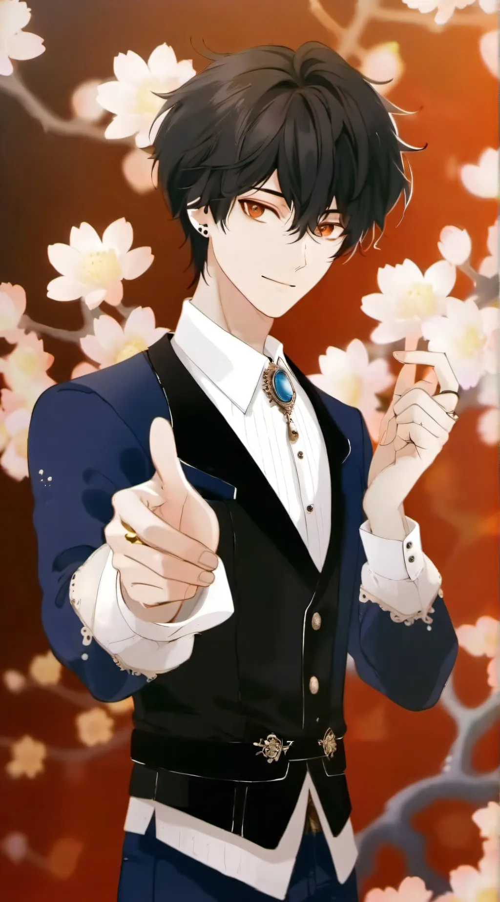 ai character: school prom background