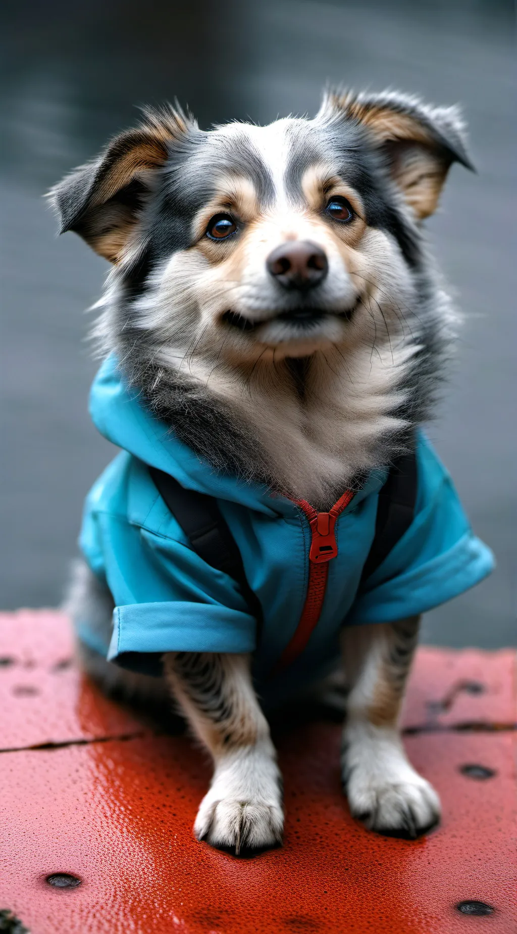 ai character: stray dog background