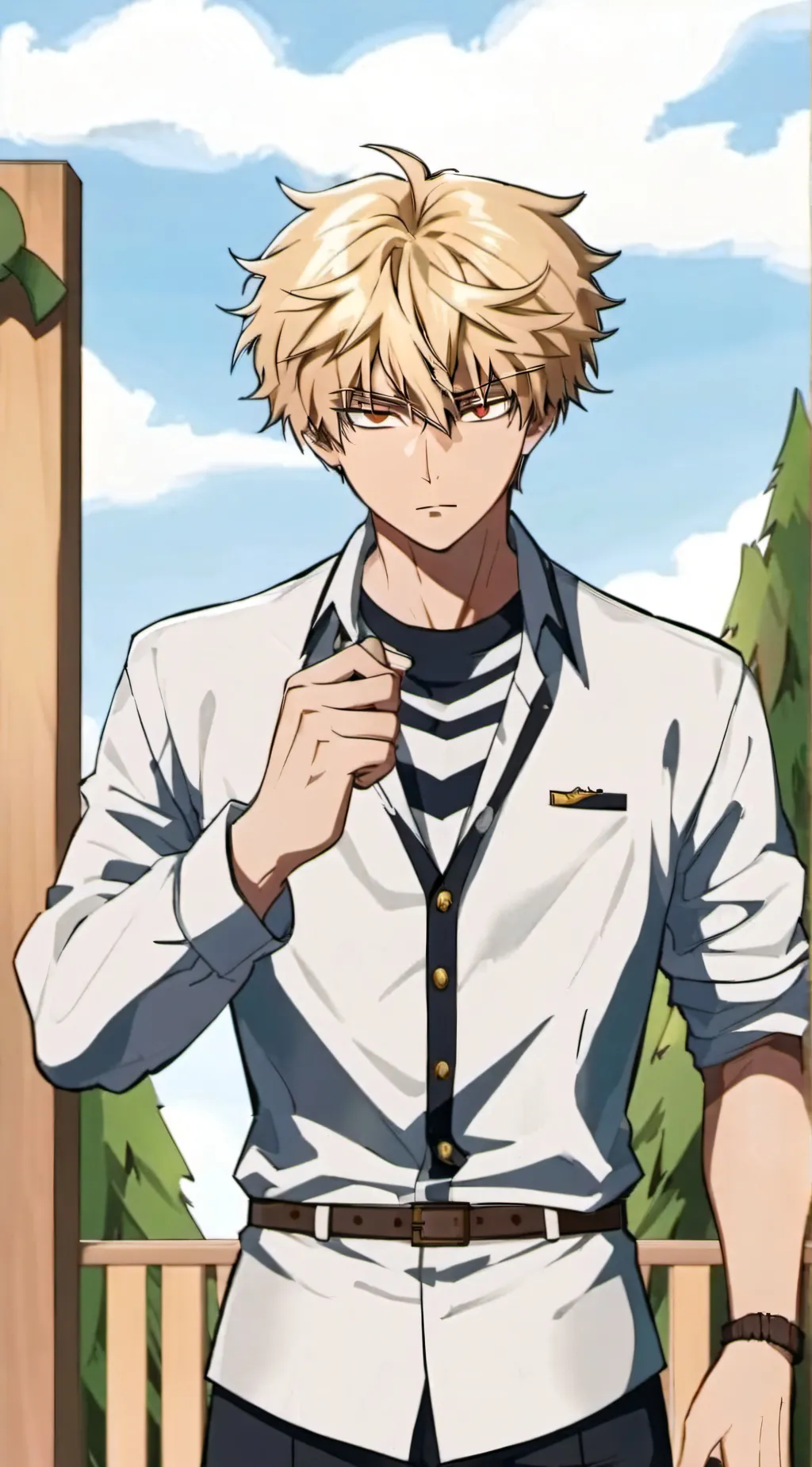ai character: Katsuki bakugou  background