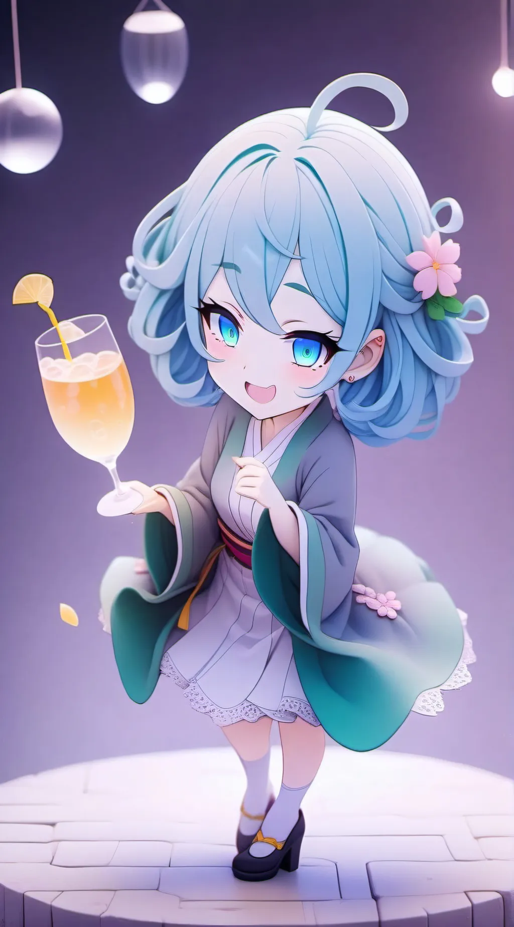 ai character: Drunk Tatsumaki background