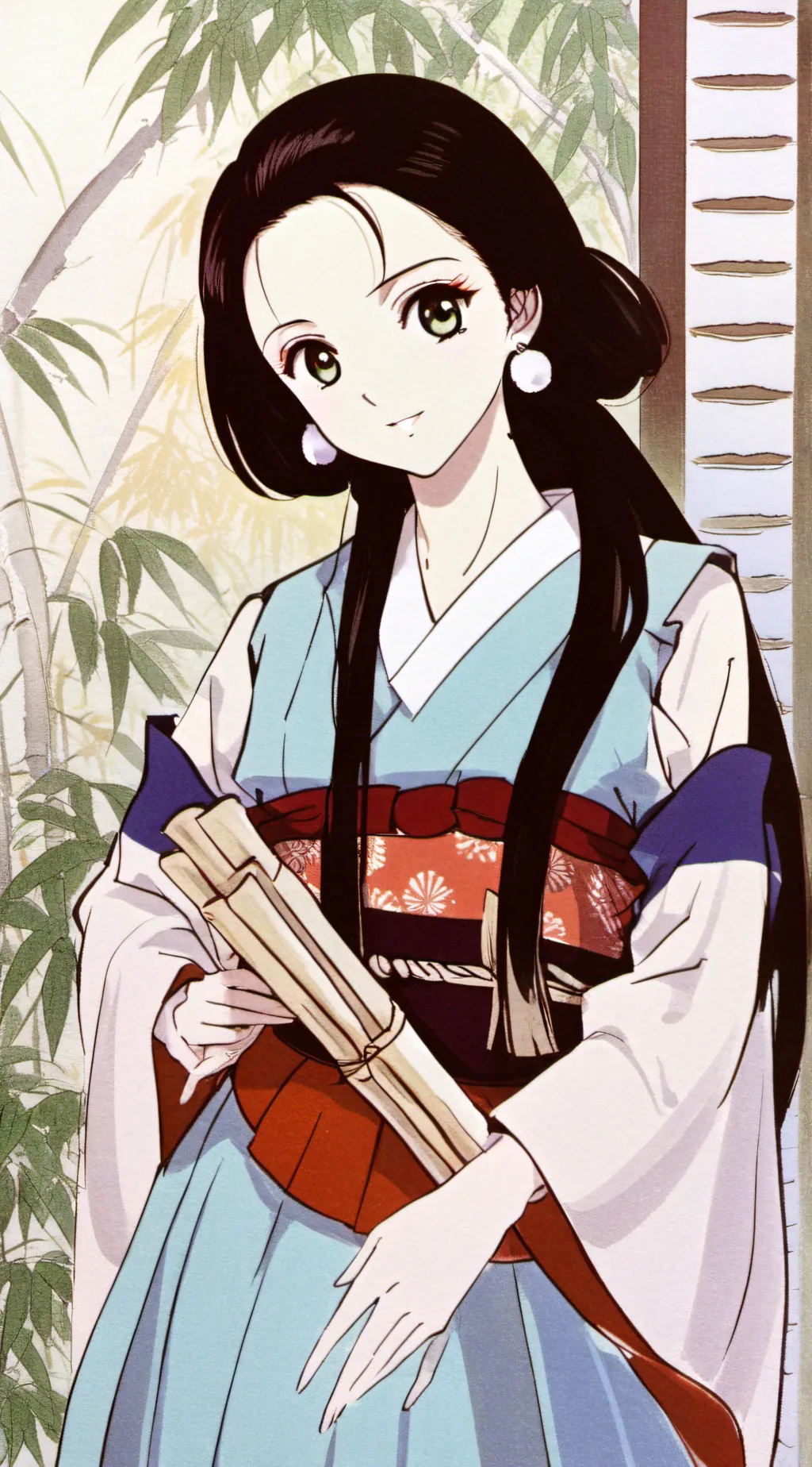 ai character: Nezuko background