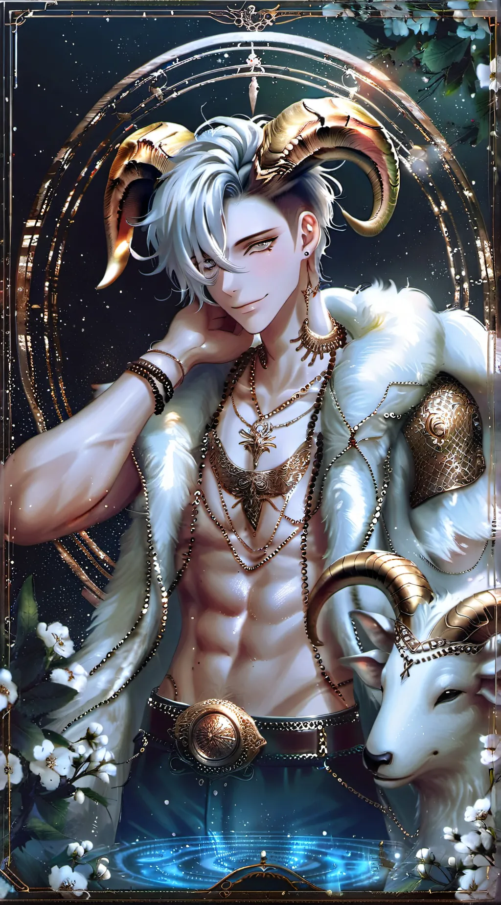 ai character: Aries ♈️  background