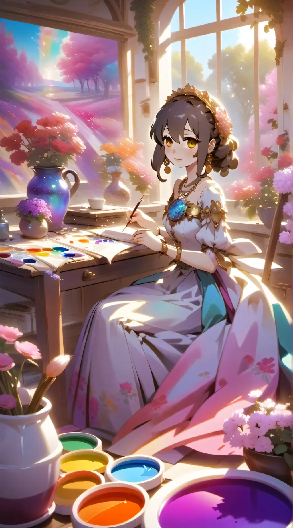 ai character: samaira love background