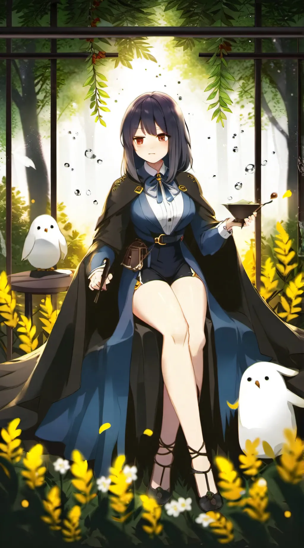 ai character: Aurora background