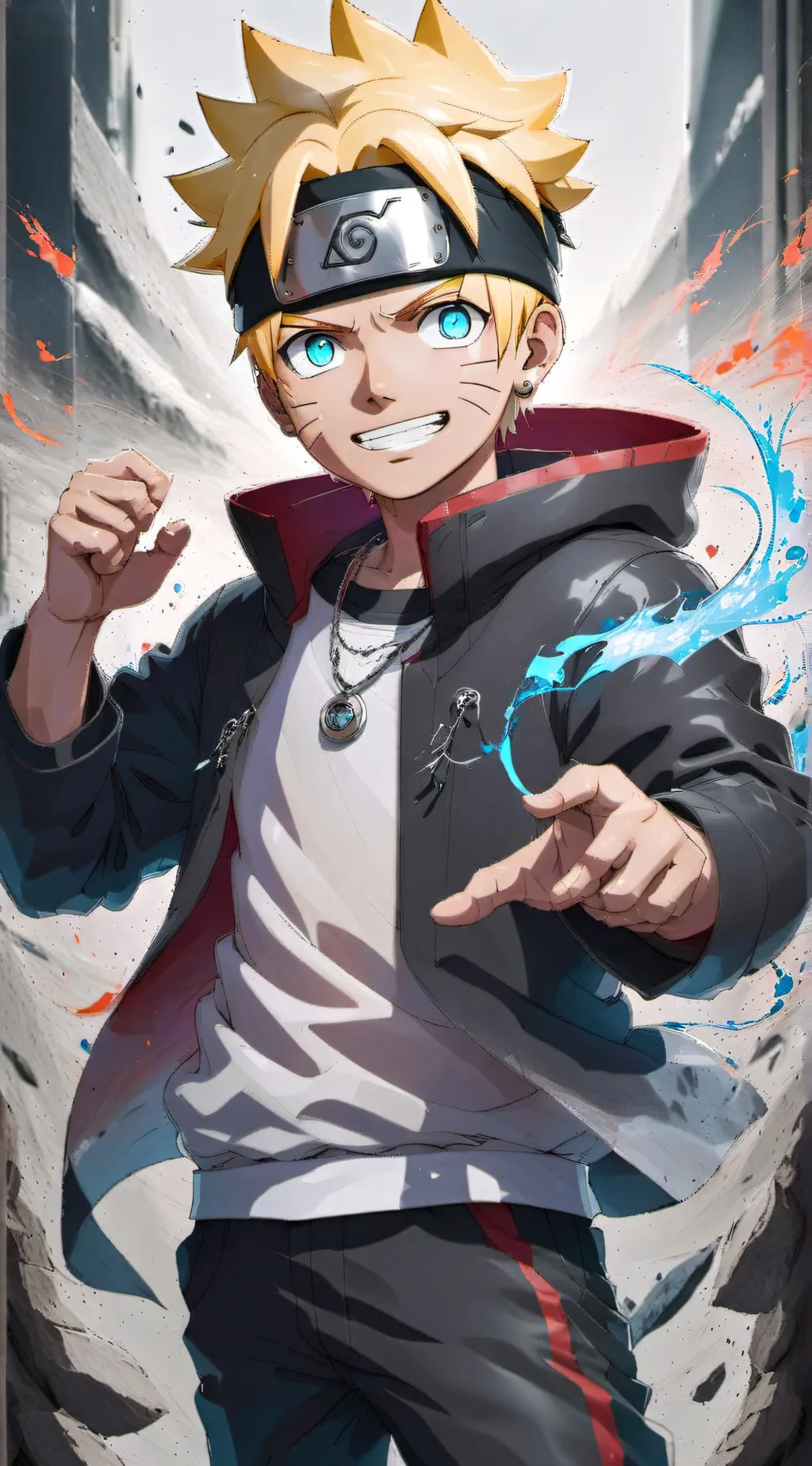 ai character: Boruto Uzamaki background