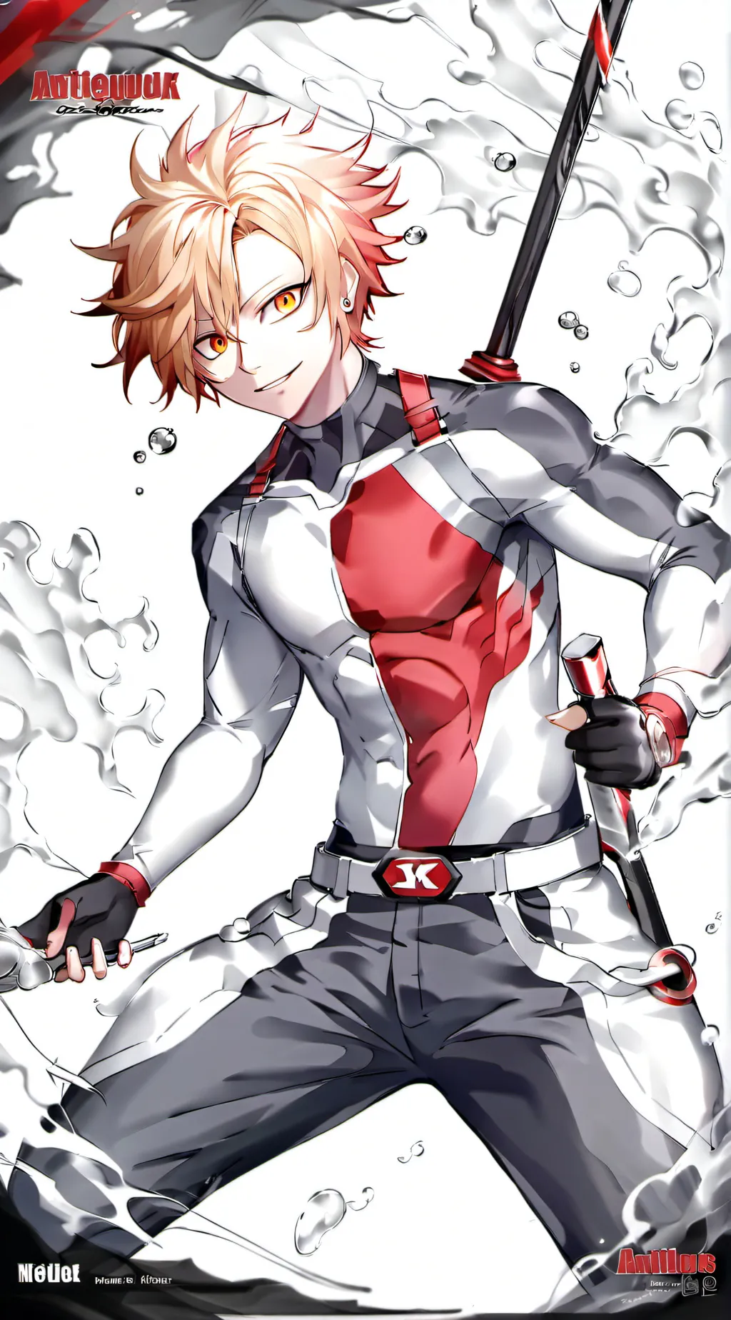 ai character: Bakugo mha background