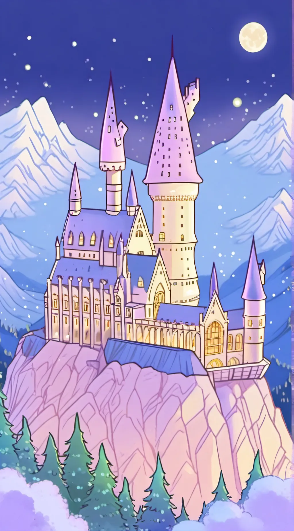ai character: Hogwarts background