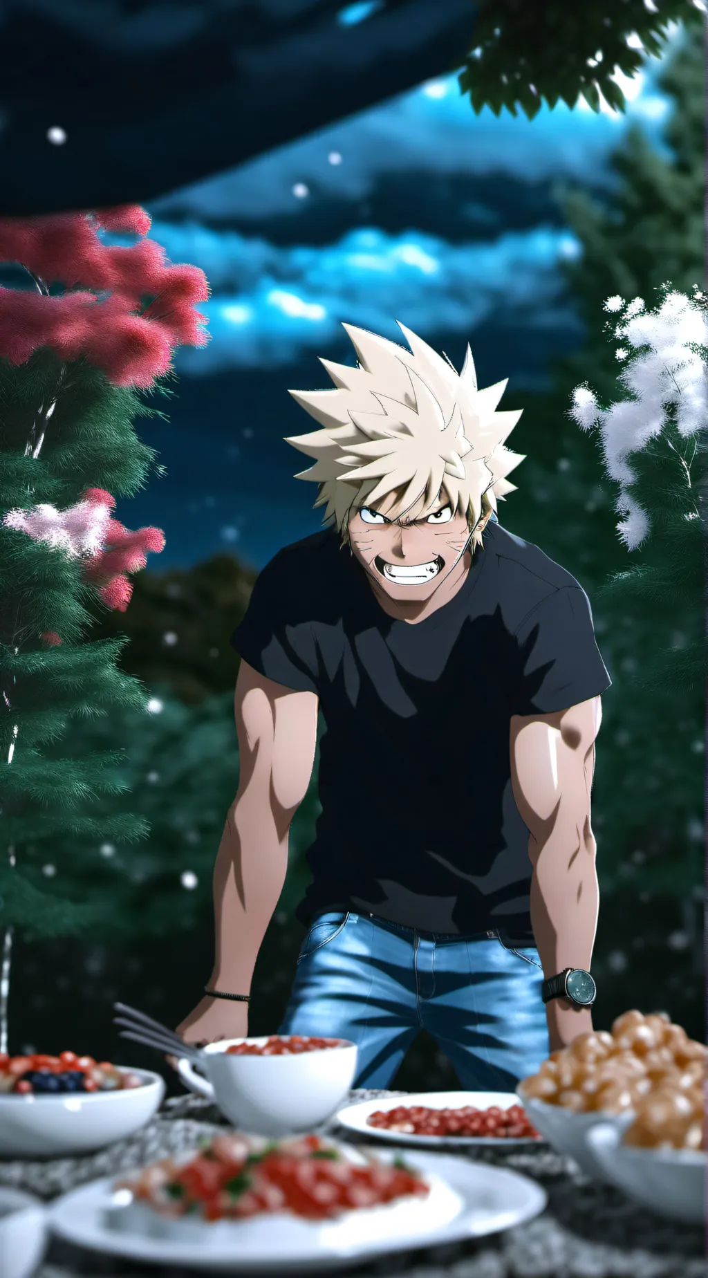 ai character: Katsuki  background