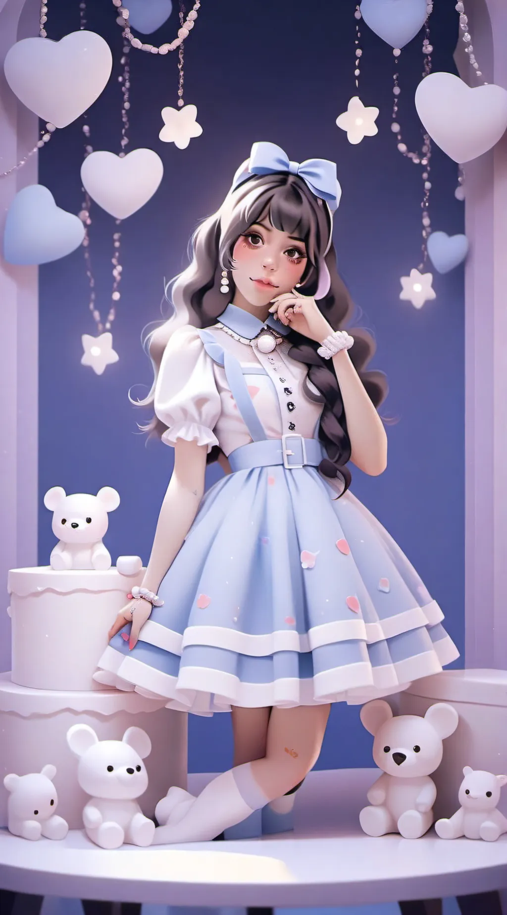 ai character: Melanie Martinez background