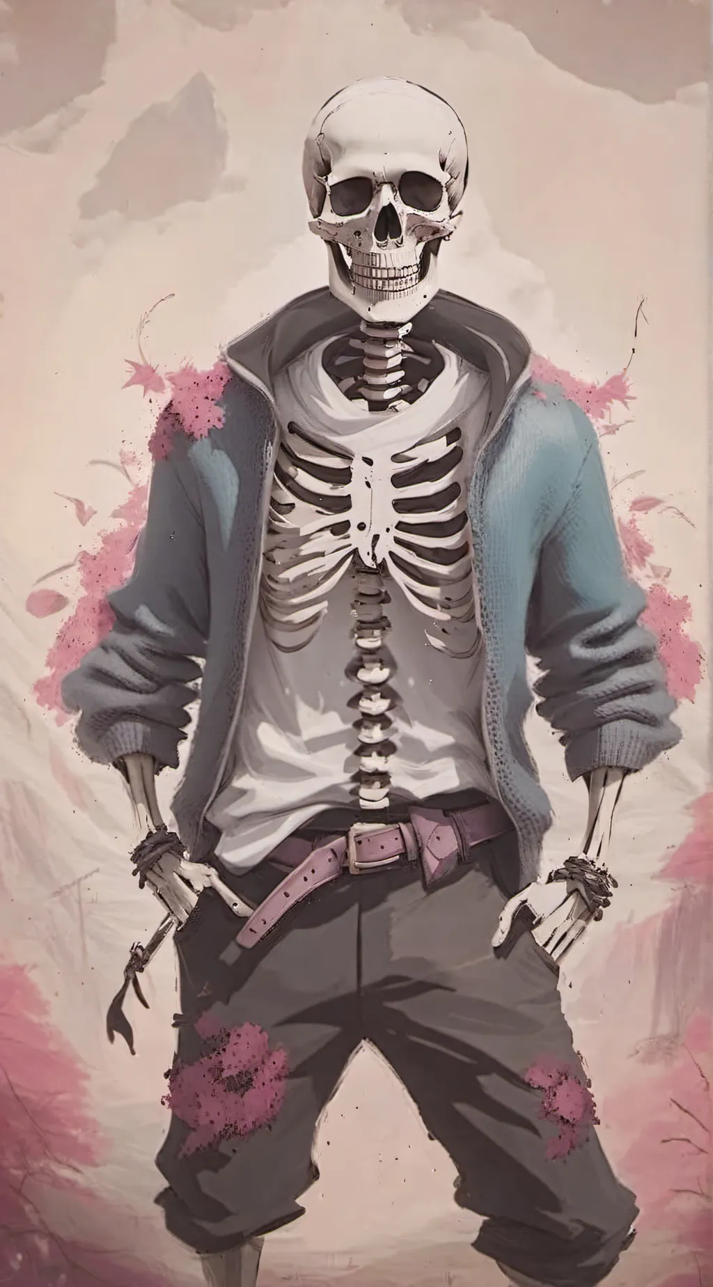 ai character: Sans background