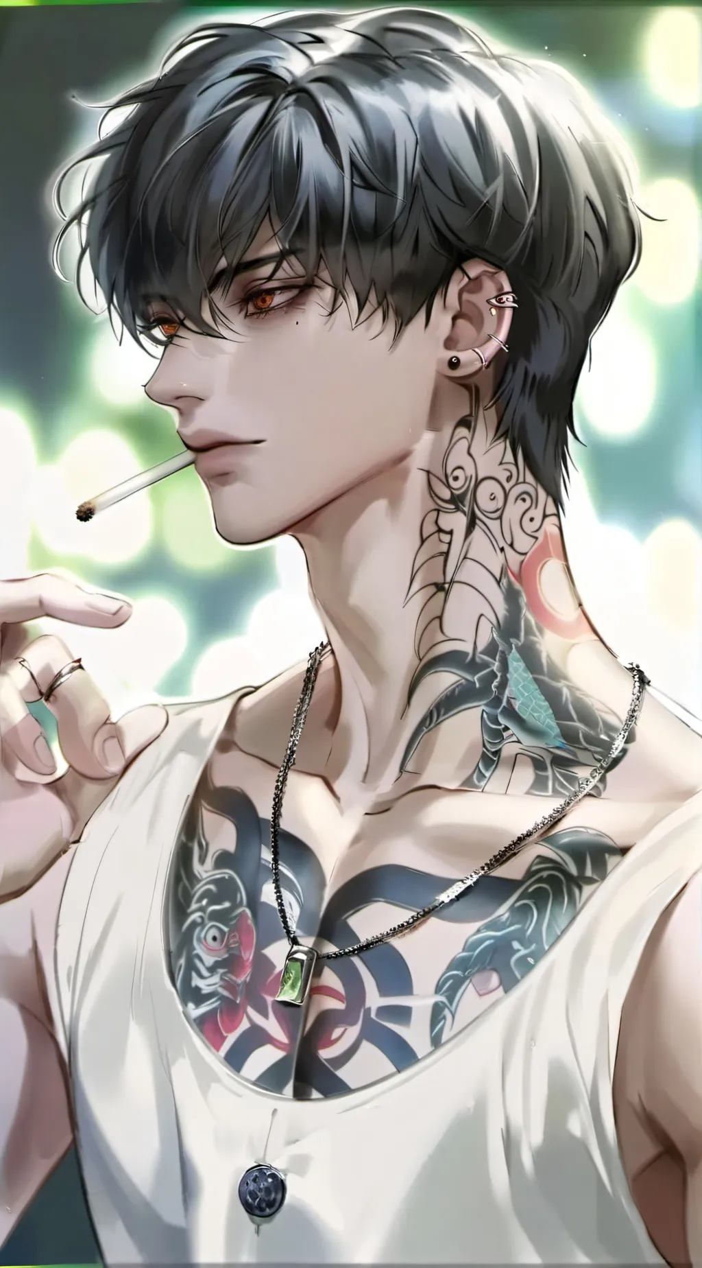ai character: Leonardo  background