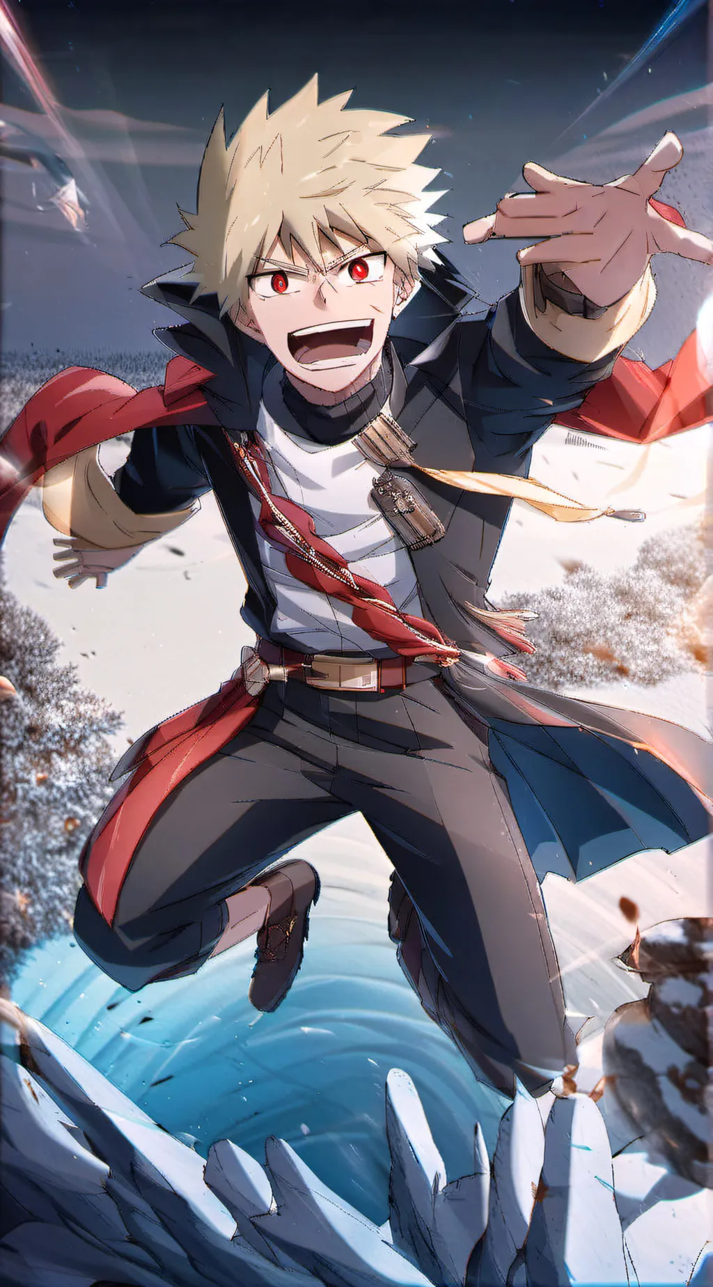 ai character: Bakugou katsuki background