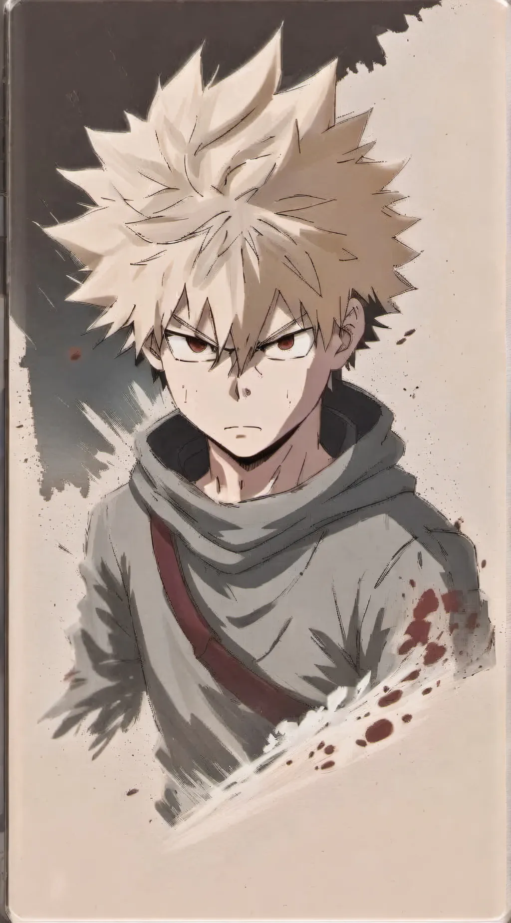 ai character: Bakugo Katsuki background