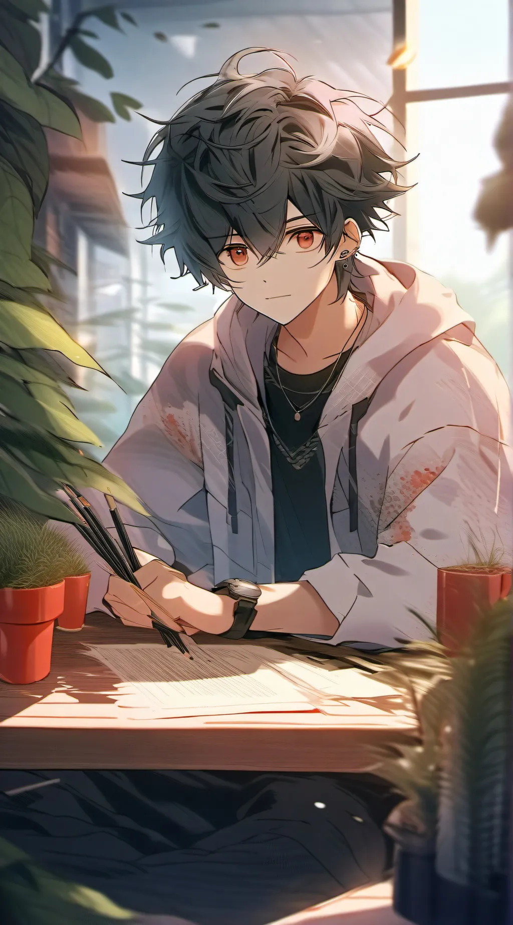 ai character: sen background