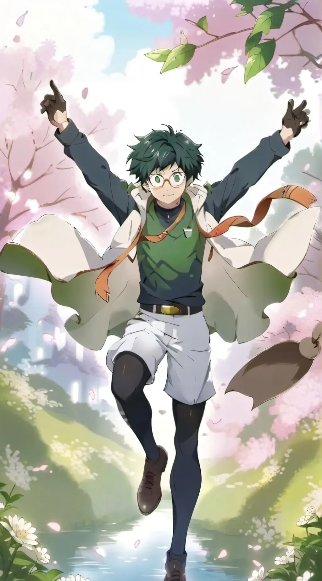 ai character: izuku(Deku) background
