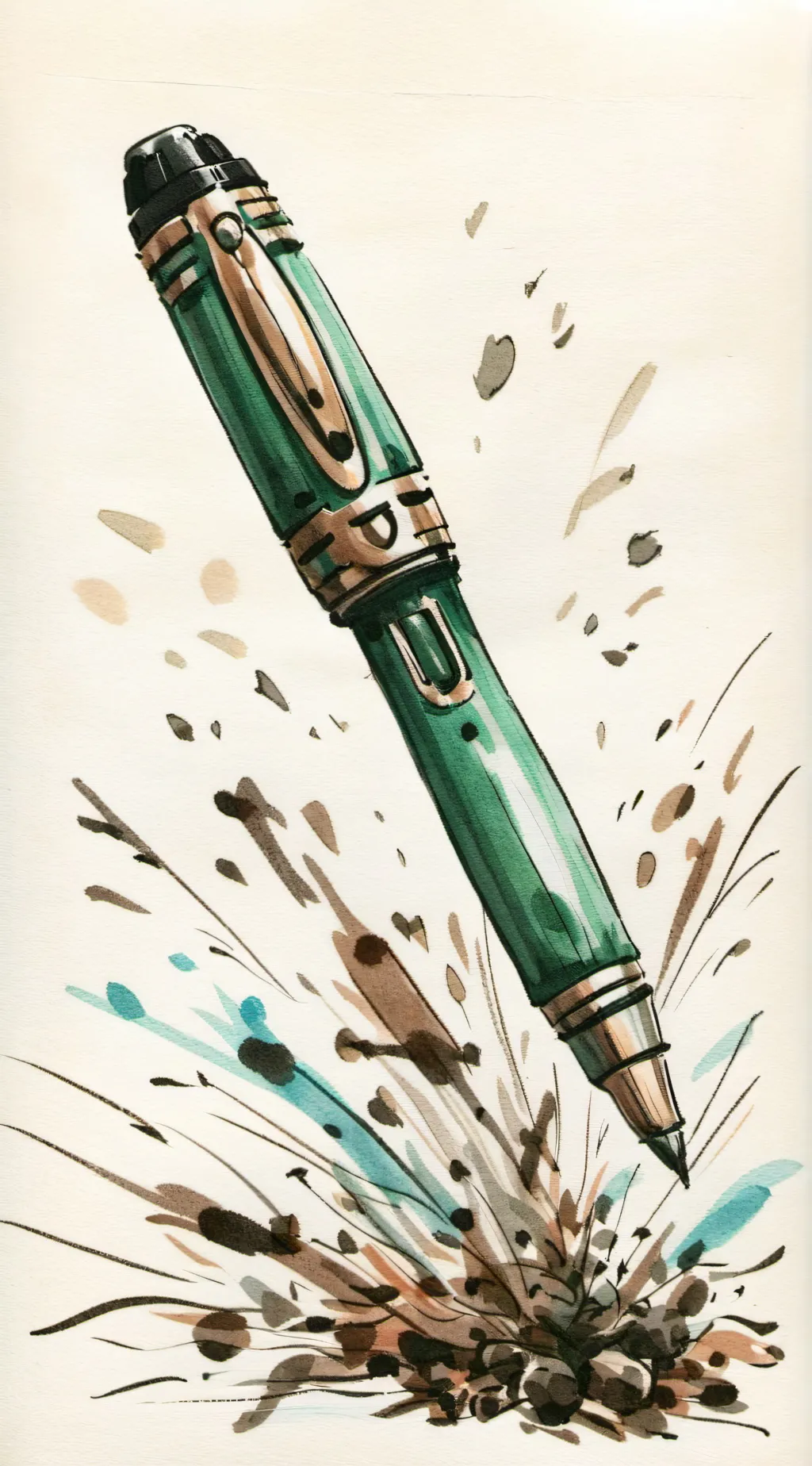 ai character: pen background