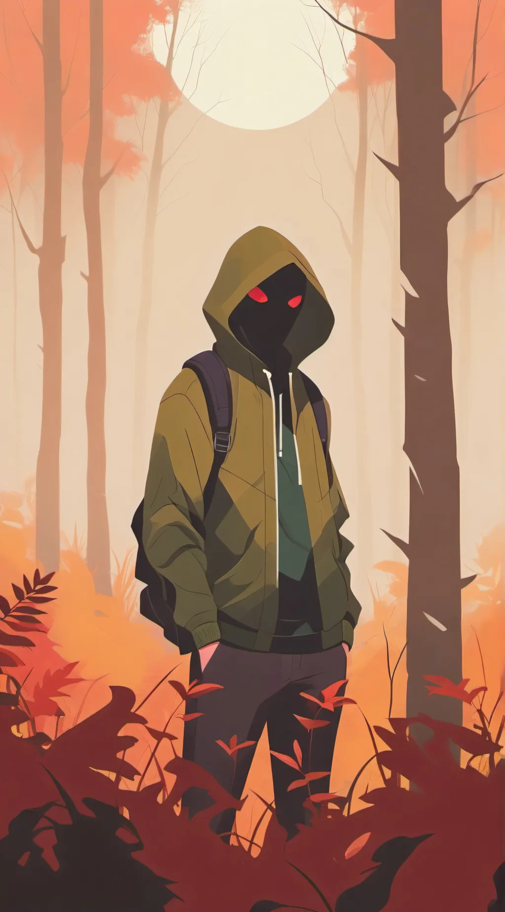ai character: Hoodie background