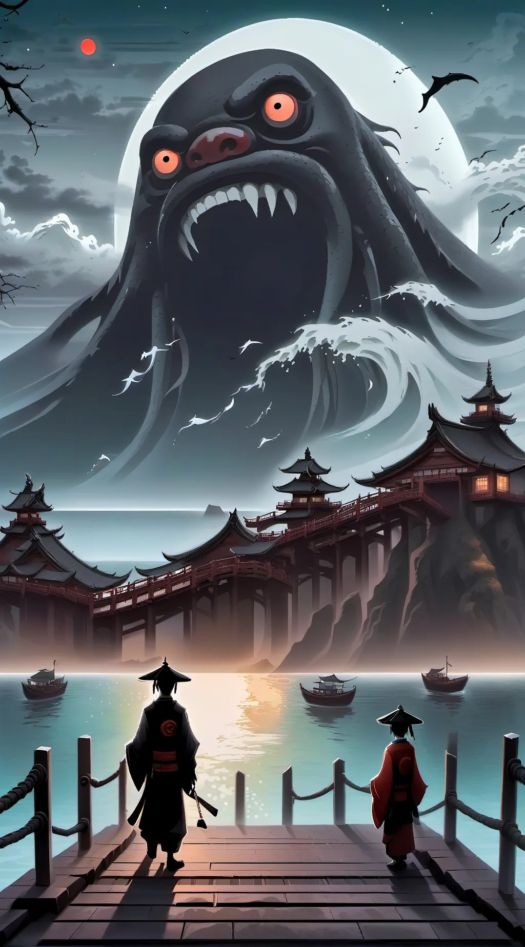 ai character: Umibozo  background