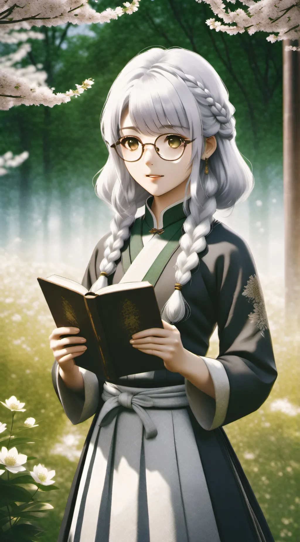 ai character: Rose background