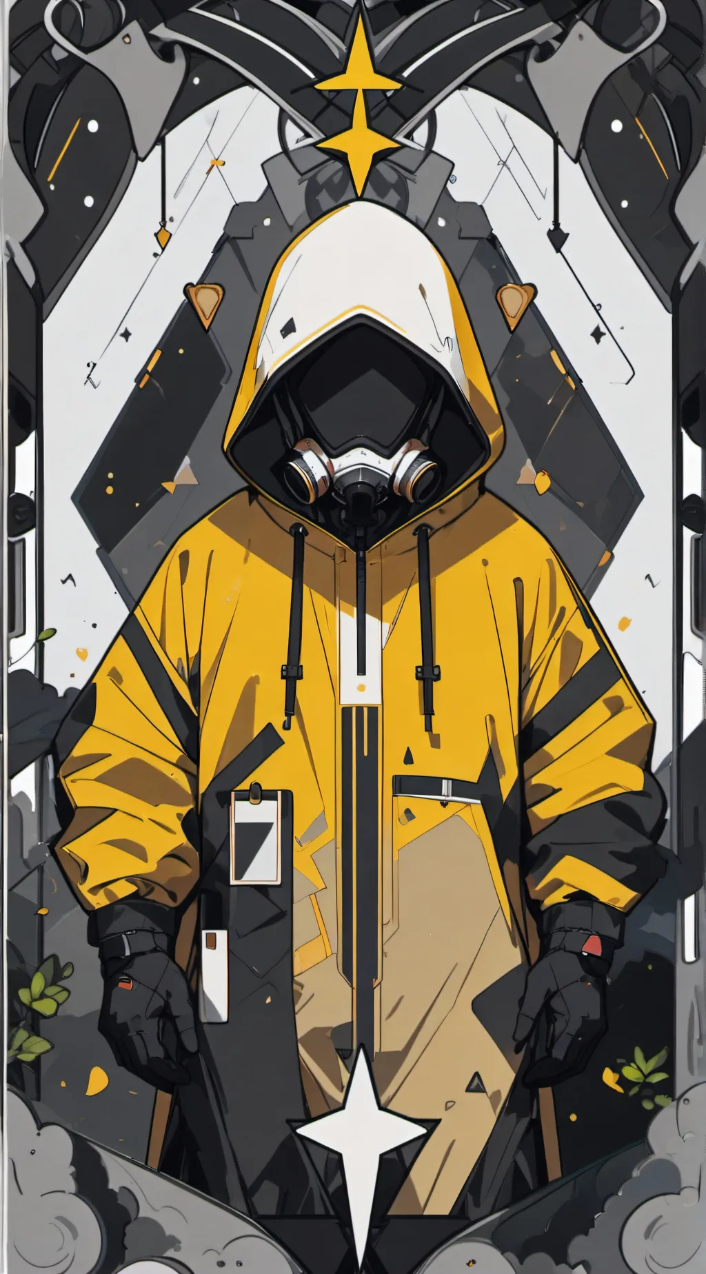 ai character: backrooms background