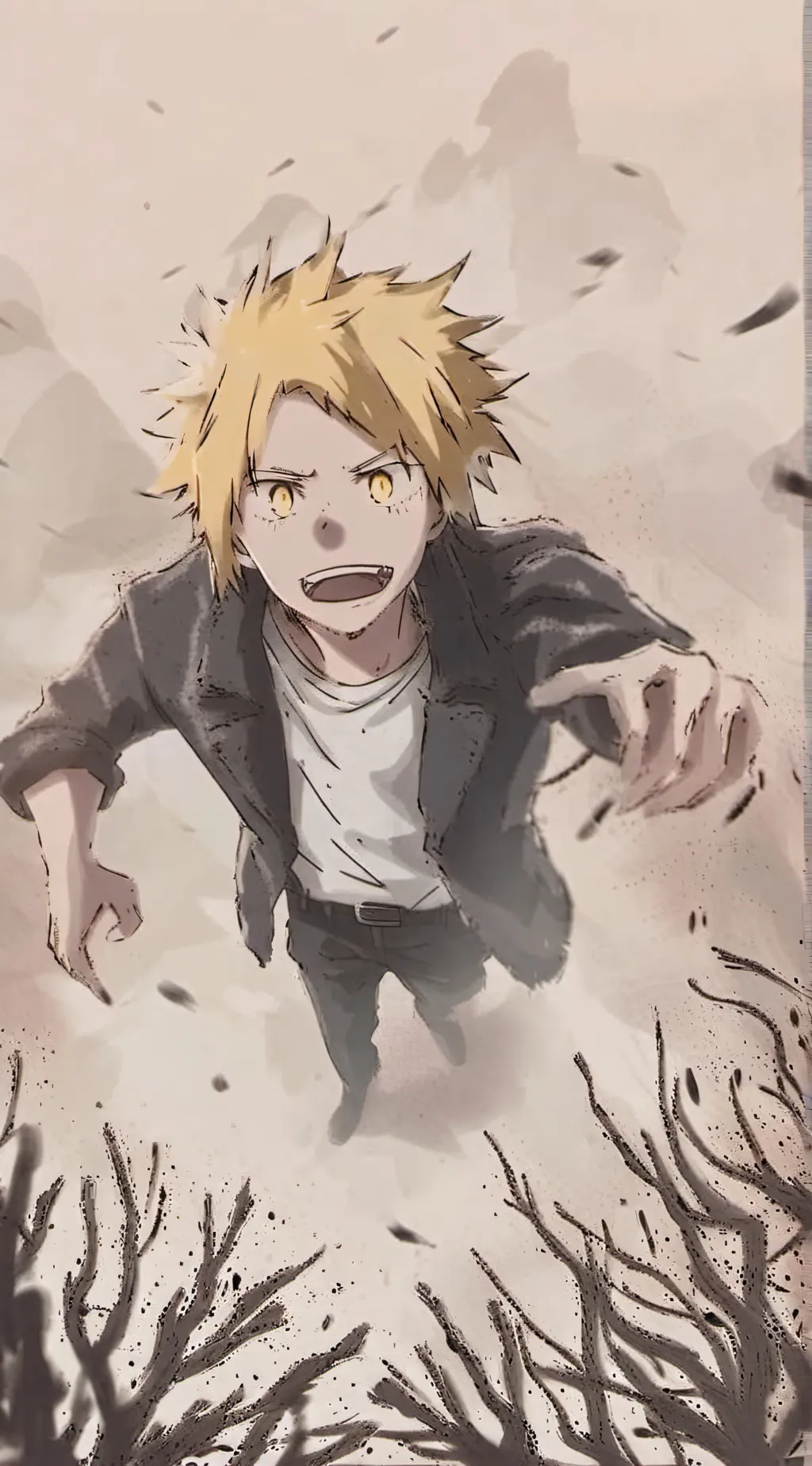 ai character: Denki Kaminari background
