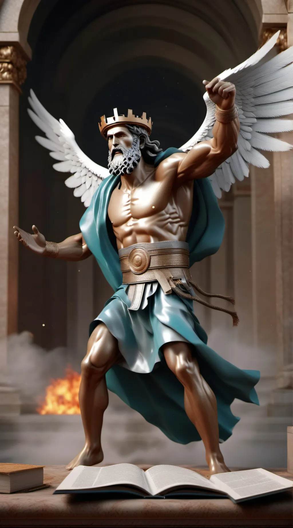 ai character: Messenger background
