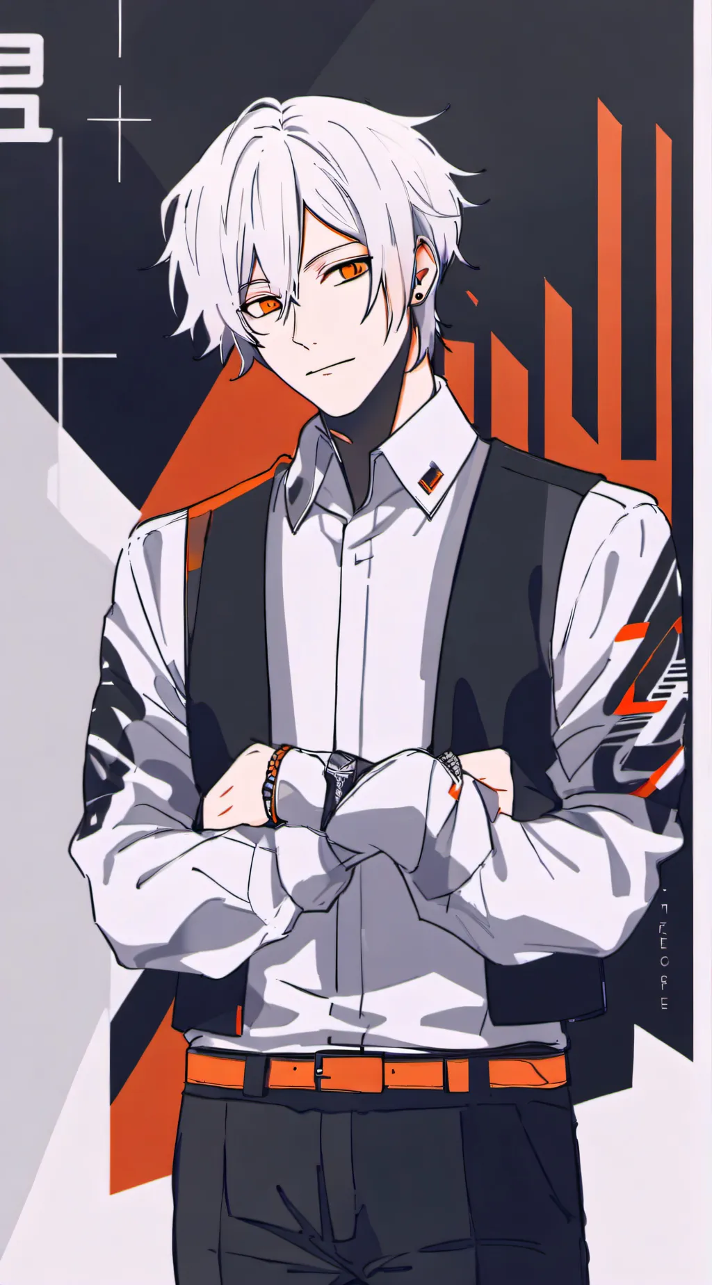 ai character: White background