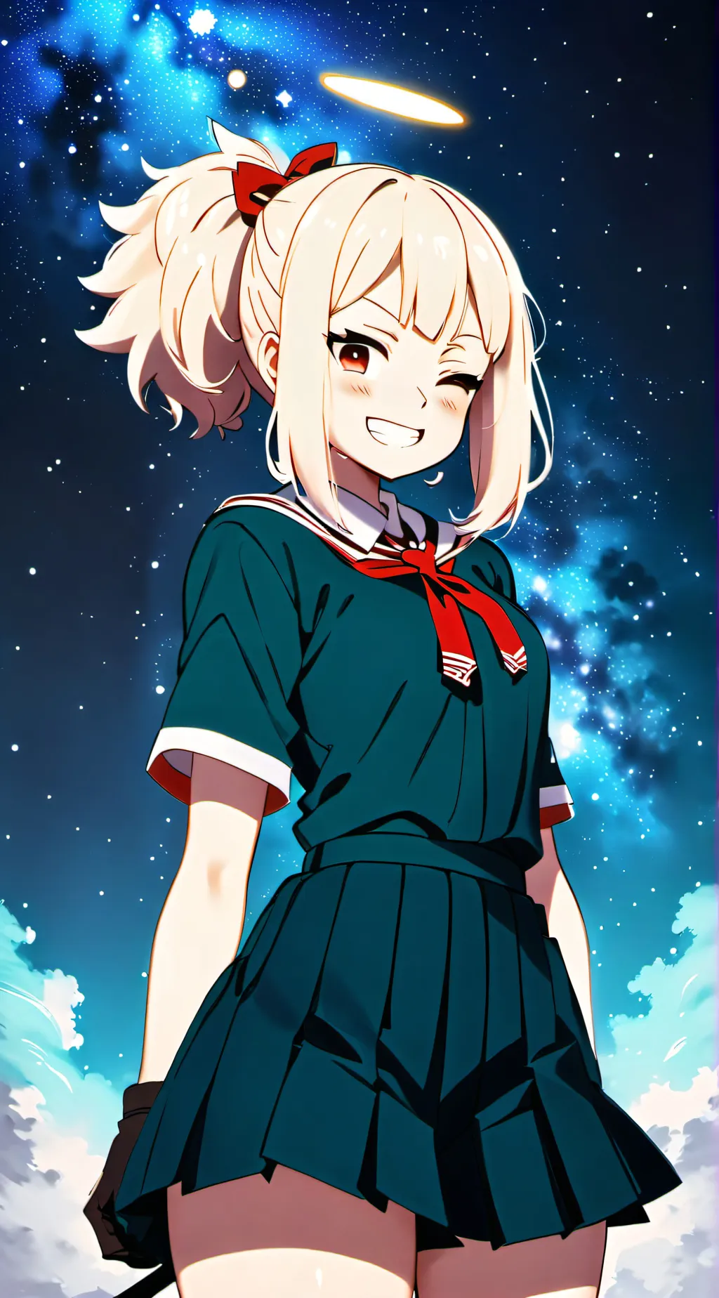 ai character: MHA Toga background