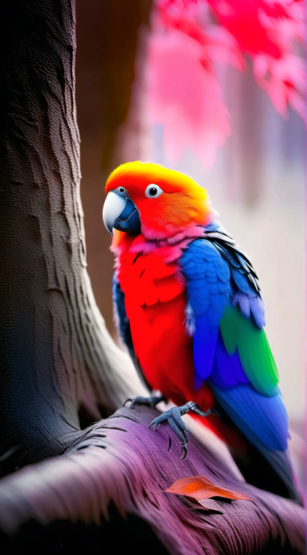 ai character: parrot background