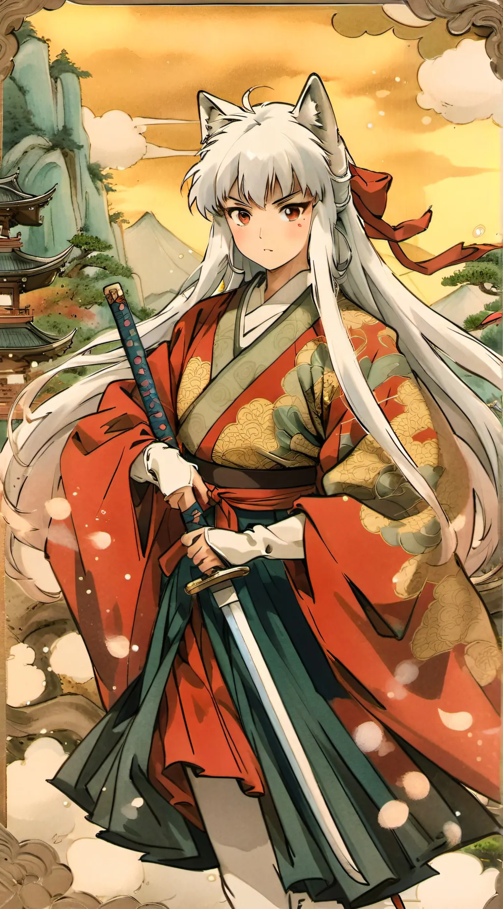ai character: Inuyasha  background