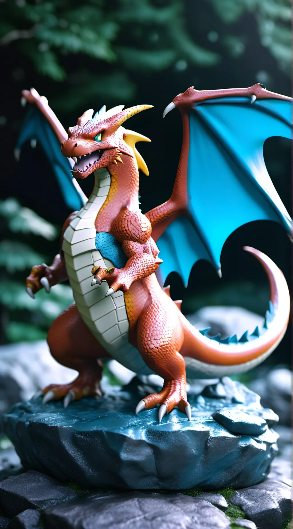 ai character: Charizard  background
