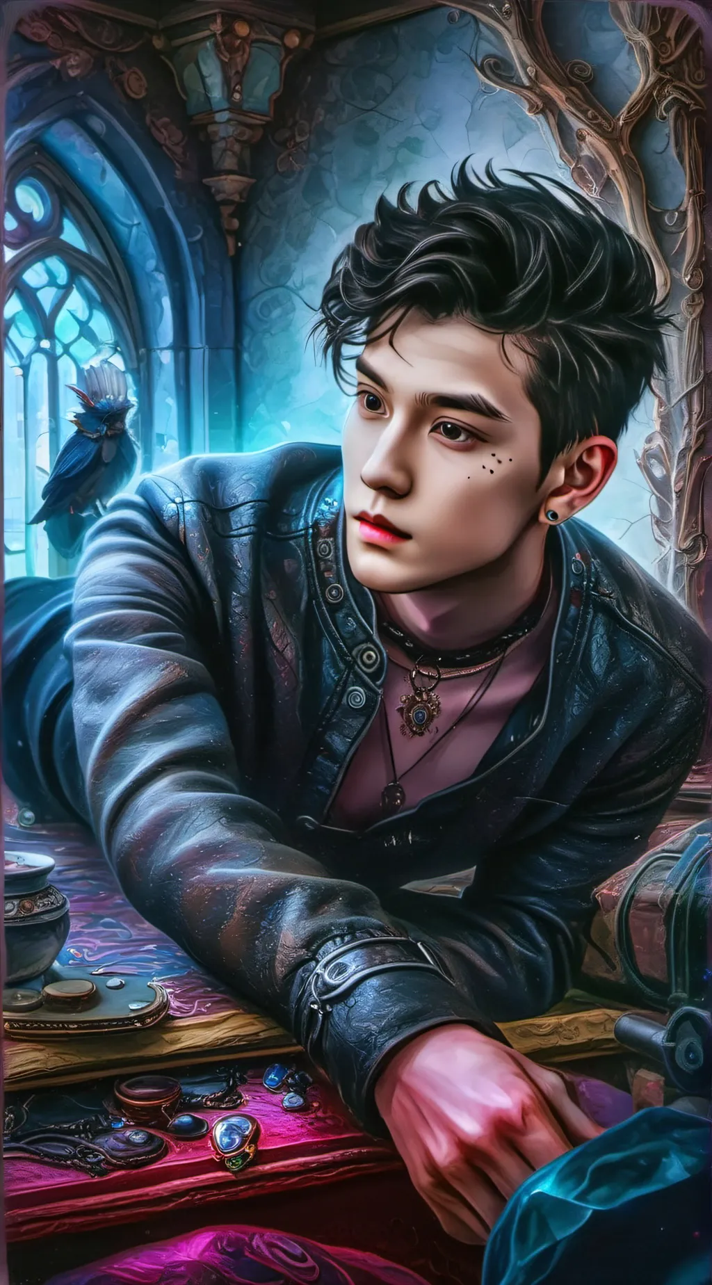 ai character: Ohm srisuriyawong background