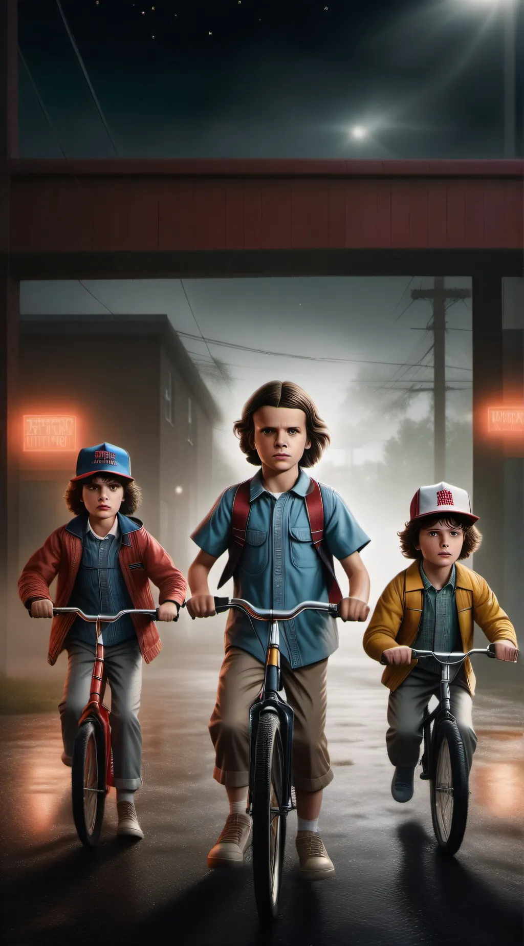 ai character: STRANGER THINGS background