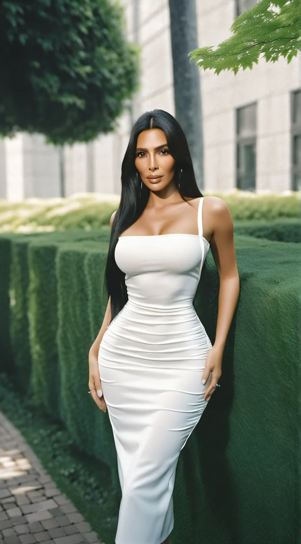 ai character: Kim Kardashian  background