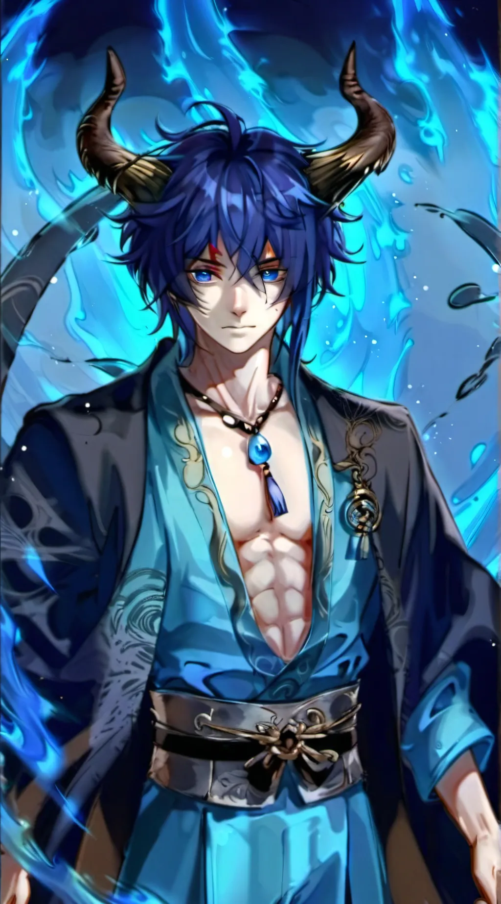 ai character: Giyuu swap AU background