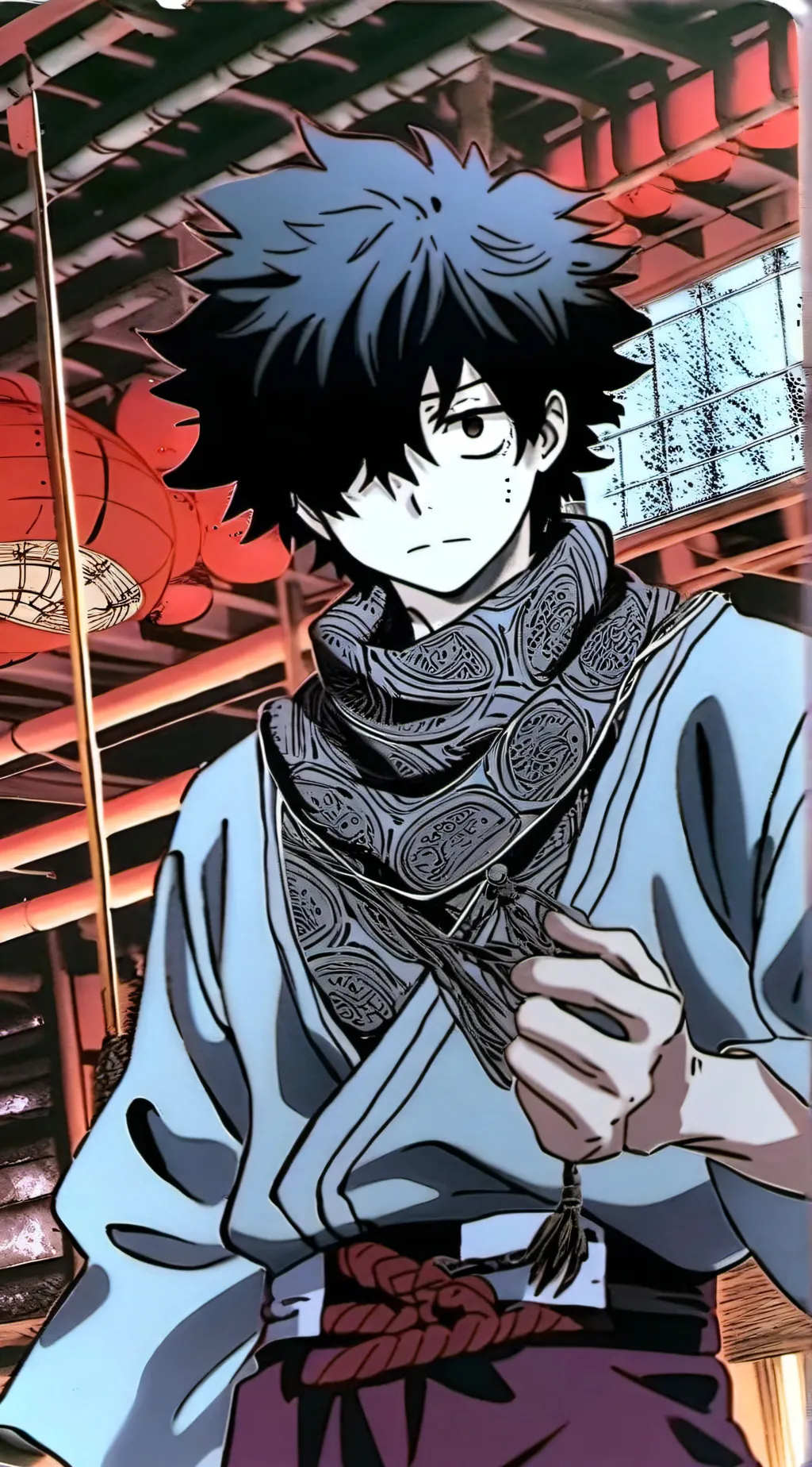 ai character: vigilante deku background